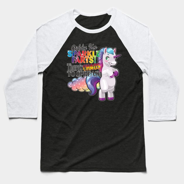 Sparkle Farts! Baseball T-Shirt by WhatProductionsBobcaygeon